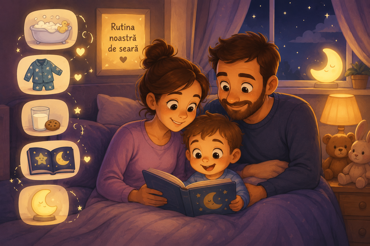 familie rutina de seara