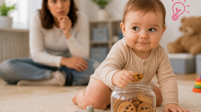mama bebelus parenting joaca biscuiti
