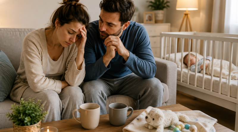 Îngrijorare și oboseală parentală cuplu discuții