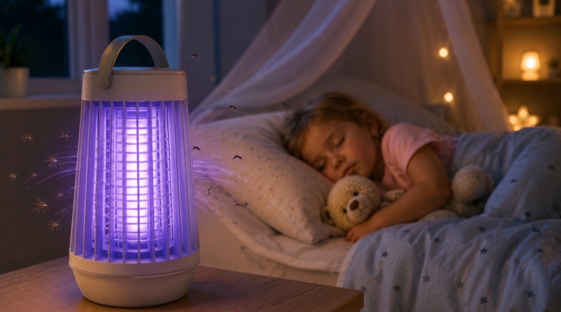 lampa anti insecte într o cameră de copil țânțari 2