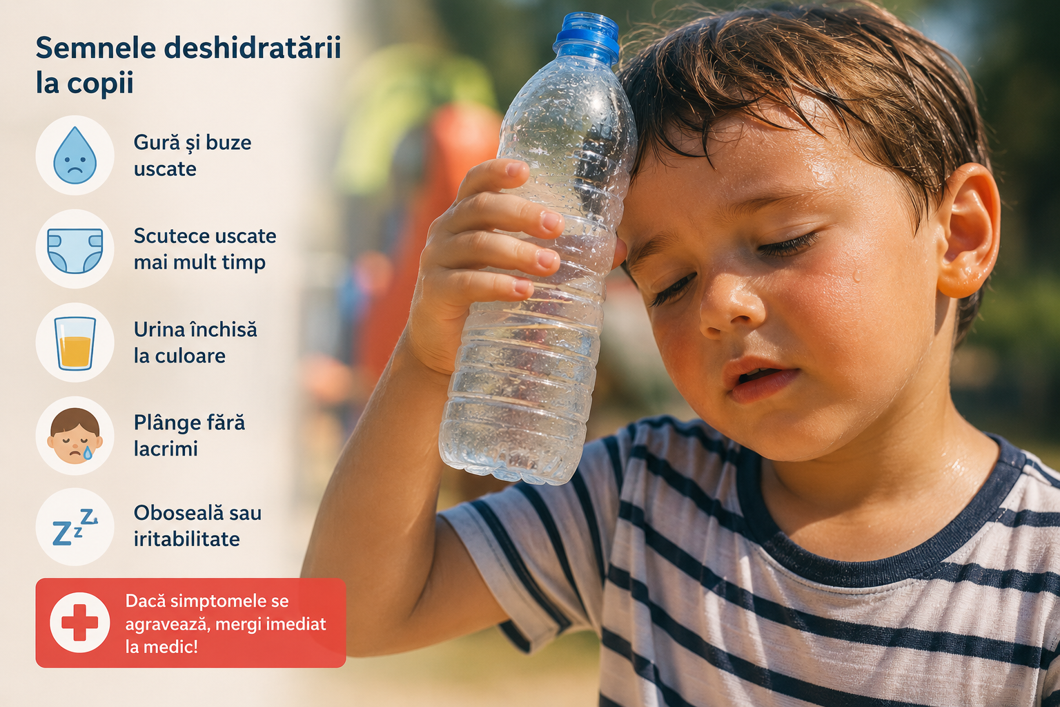 semnele deshidratării la copii