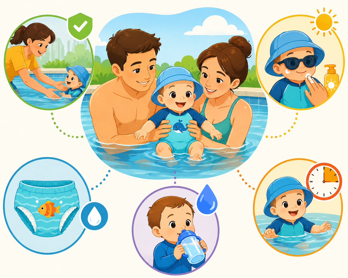 siguranță la piscină pentru copii